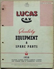 Lucas equipment spare for sale  LEICESTER