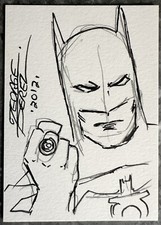 Cartão esboço arte quadrinhos original anel lanterna verde Batman, assinado por George Perez comprar usado  Enviando para Brazil