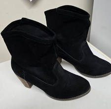 Suede black ankle for sale  DUNDEE