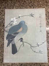 Estampa litográfica chinesa antiga “pombo em um ramo florido” 14”x 11” comprar usado  Enviando para Brazil