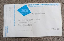 Andy parsons ticket for sale  GLOUCESTER