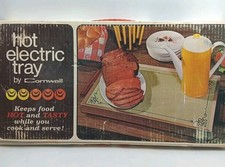 Bandeja eléctrica caliente vintage MCM Cornwall 1973 placa de calentamiento modelo EE. UU. 1418 16" X 9 segunda mano  Embacar hacia Mexico