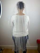 Ivory mantilla veil for sale  LONDON