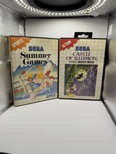 Summer Games + Mickey Castle Of Illusion Sega Master System Bundle Lot - Pal comprar usado  Enviando para Brazil