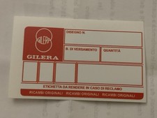 Gilera adesivo ricambi usato  Anzola dell'Emilia