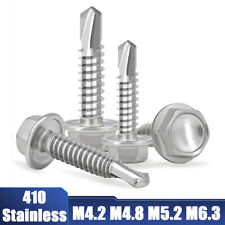 Parafusos de cabeça sextavada auto-perfurantes parafuso de zumbido auto-roscante parafusos de metal - Aço inoxidável comprar usado  Enviando para Brazil