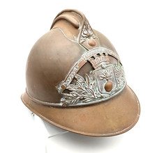 Old firefighter helmet d'occasion  Expédié en Belgium
