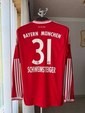 CAMISA DE FUTEBOL MANGA LONGA BAYERN MUNICH 2013 2014 CASA ADIDAS SCHWEINSTEIGER #31 comprar usado  Enviando para Brazil