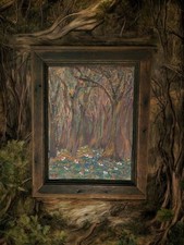 CYPRESS FOREST Louisiana Arte Folclórica Rural Vintage Pintura Original Família Sul comprar usado  Enviando para Brazil