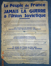 Affiche poster propagande d'occasion  France