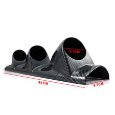 52mm 3 furos 1x carro A pilar painel medidor pod montagem quadro fibra de carbono capa estilo, usado comprar usado  Enviando para Brazil
