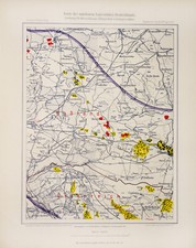Mapa Górny Śląsk Siewierz Sławkow Olkusz Jaworzno Bledow SO Katowice antyk na sprzedaż  Wysyłka do Poland