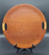 Bandeja de madeira redonda Arthur Umanoff Taverneau 19" meados do século moderna vintage MCM comprar usado  Enviando para Brazil
