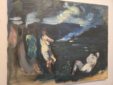 Vintage contemporary oil for sale  Deep River