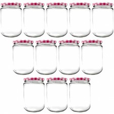 Round jars glass for sale  UK