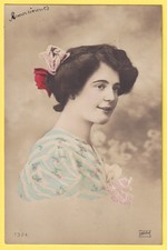 Cpa fantaisie portrait d'occasion  Paimbœuf