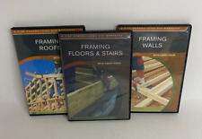 Framing Roofs Walls Floors & Stairs TauntonPress & Larry Haun 3 Courses 3 DVD's comprar usado  Enviando para Brazil