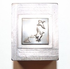 PÁSSAROS VOADORES Antigo Vintage Cubo Impressão Die Ferramenta de Joias CARIMBO DE AÇO comprar usado  Enviando para Brazil