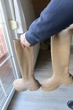 Stiefel beige stoff gebraucht kaufen  Velpke