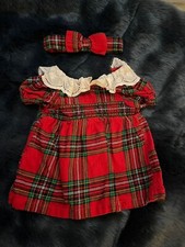 Tartan baby dress for sale  WARE