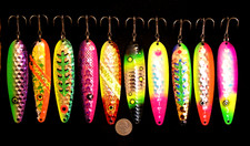 Novas 4 3/4" colheres de pesca de truta salmão downrigger comprar usado  Enviando para Brazil