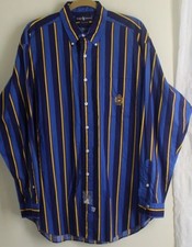 Nova Camisa Polo Ralph Lauren Vintage Original Anos 90 Tamanho XL Listra Azul Amarela comprar usado  Enviando para Brazil