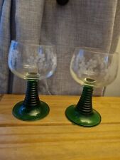 Luminarc green ribbed for sale  SPALDING