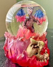 Dragon in Flaming Crystal Ball - Base de resina - Globo de água 45 mm  comprar usado  Enviando para Brazil