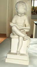 Skulptur alabaster lesendes gebraucht kaufen  Deutschland