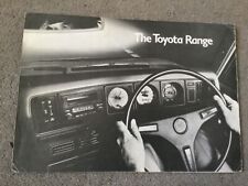 Toyota range brochure for sale  WEYMOUTH