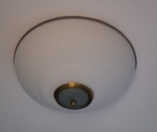 Plafoniera vetro ottone usato  Udine
