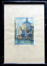 Aquarell rathaus bamberg gebraucht kaufen  Fehrbellin