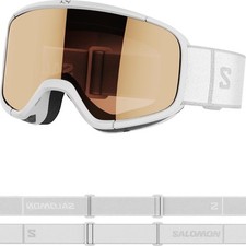 Używany, Okulary pływackie SALOMON Aksium 2.0 białe pomarańczowe UV-400 do unisex na sprzedaż  PL