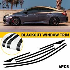 Sobreposição de apagão cromado para 2016-21 Honda Civic Sedan acabamento de janela PRETO comprar usado  Enviando para Brazil