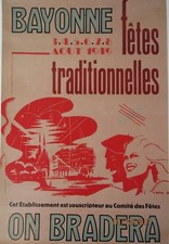 Affiche fêtes bayonne d'occasion  Millas