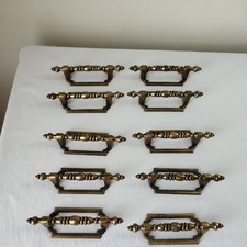 10 puxadores de gaveta de latão colonial Amerock vintage 5" 1960 Canadá comprar usado  Enviando para Brazil