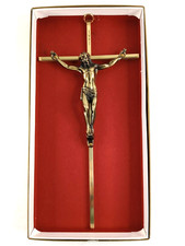 Gold metal crucifix for sale  Neenah