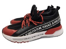 Męskie Versace Jeans Couture Sneakersy Czarne Czerwone Rozmiar 43 Używane na sprzedaż  PL