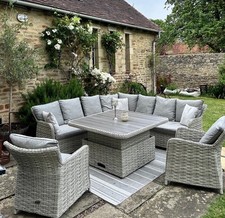 rattan grey corner sofa for sale rattan grey corner sofa for sale DIDCOT