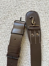 Brown leather military for sale  POTTERS BAR