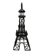 Usado, Escultura em miniatura de arame Torre Eiffel 12,25" de altura metal preto decoração para casa comprar usado  Enviando para Brazil