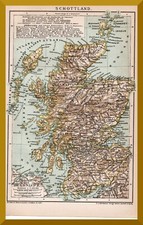 Schottland historische landkar gebraucht kaufen  Leipzig