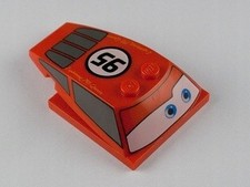 Używany, Lego 93591pb01 dach auta Zigzag McQueen nadruk sets 8487 / 8200 na sprzedaż  PL