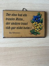 Nostalgisches holzschild spruc gebraucht kaufen  Göppingen