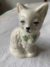 Belleek seated cat for sale  WANTAGE