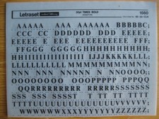 Sheet letraset upper for sale  YORK