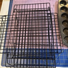 3 racks de refrigeração de secagem ótimo estado preto 10 1/2” por 16 1/2” comprar usado  Enviando para Brazil