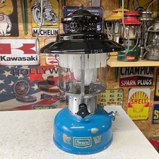 Usado, Lanterna Coleman 1968 March Sears modelo azul preto. Big Hat 476.72213 renovado comprar usado  Enviando para Brazil