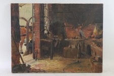 Beim hufschmied ölgemälde gebraucht kaufen  Stadtbergen