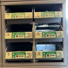 Hillman Hardware cabine maior 6 gavetas organizador de aço com parafusos planos de madeira HD #5955 comprar usado  Enviando para Brazil
